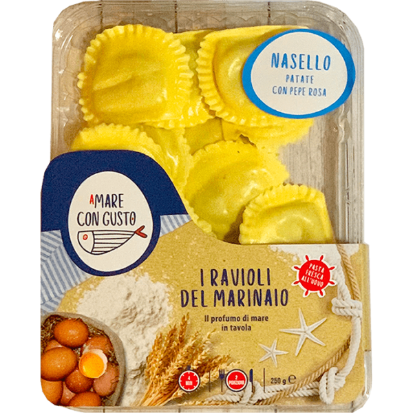 Nasello con patate e pepe rosa